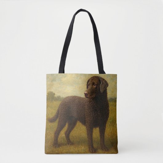 Gekrulde Gecoatste Retriever Tote Bag (Voorkant)