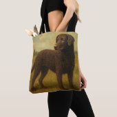Gekrulde Gecoatste Retriever Tote Bag (Dichtbij)