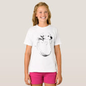 gekrulde inktgenade t-shirt (Voorkant volledig)