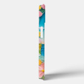 Gekrulde natuurtafereel met zeilboot Case-Mate iPhone case (Achterkant / Rechts)
