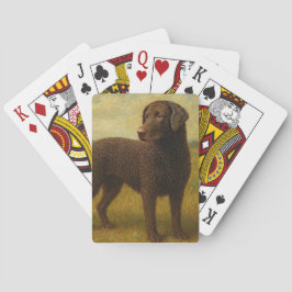 Gekrulde Retriever Pokerkaarten