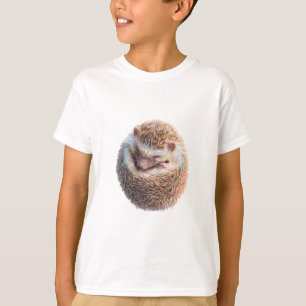 Gekrulde Slaande Egel Illustratie Kinderen T-shirt