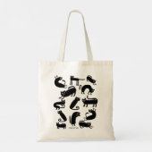 Gekte Kat Dame | Grappige Kattenliefhebber Tote Bag (Achterkant)