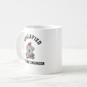 Gekwalificeerd netwerkingenieur koffiemok (Voorkant links)