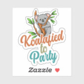 Gekwalificeerd om Partij Gekwalificeerde Woordspel Sticker (Vel)