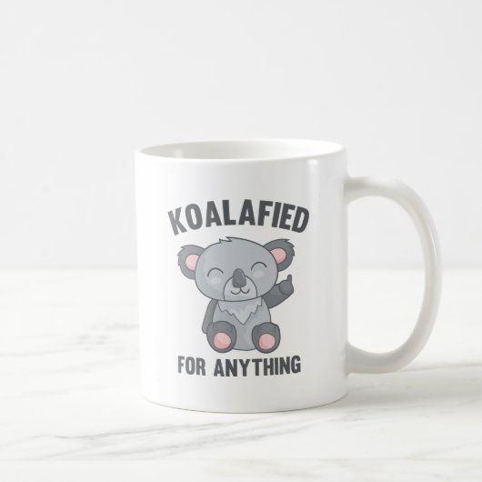 Gekwalificeerd voor alles koffiemok (Rechts)