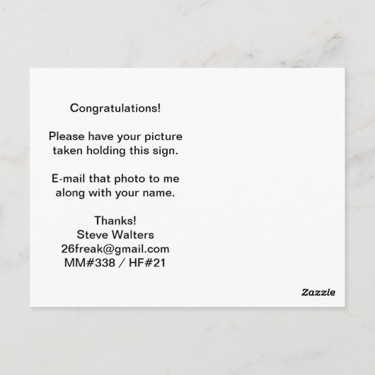 Gekwalificeerd voor Half Fanatics Briefkaart (Achterkant)