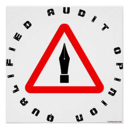 "Gekwalificeerde accountantsverklaring" Poster