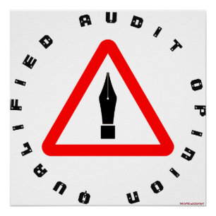 "Gekwalificeerde accountantsverklaring" Poster