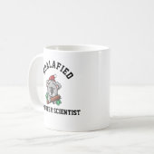 Gekwalificeerde computerwetenschapper koffiemok (Voorkant links)