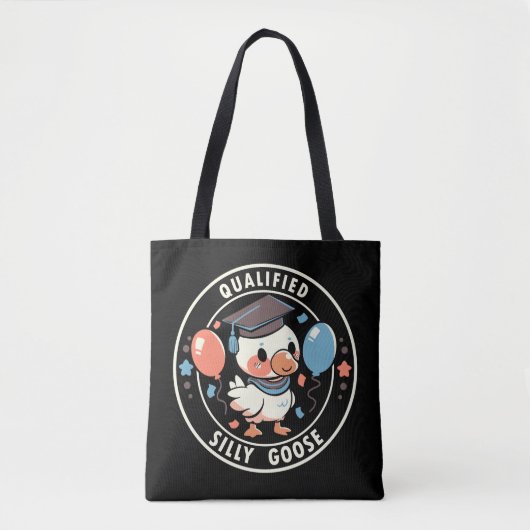 gekwalificeerde Gekke gans Tote Bag (Voorkant)