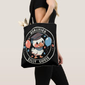 gekwalificeerde Gekke gans Tote Bag (Dichtbij)