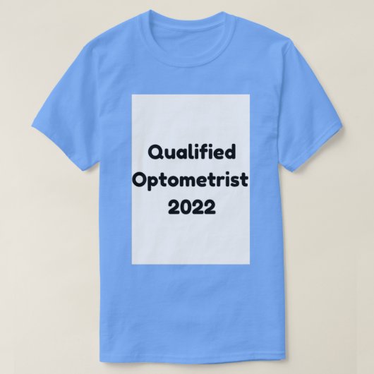 Gekwalificeerde Optometrist 2022 T-shirt (Design voorkant)