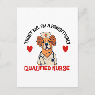 Gekwalificeerde Verpleegkundige Positief Briefkaart