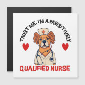 Gekwalificeerde Verpleegster Pawsitively (Voorkant / Achterkant)