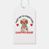 Gekwalificeerde Verpleegster Pawsitively Cadeaulabel (Achterkant)