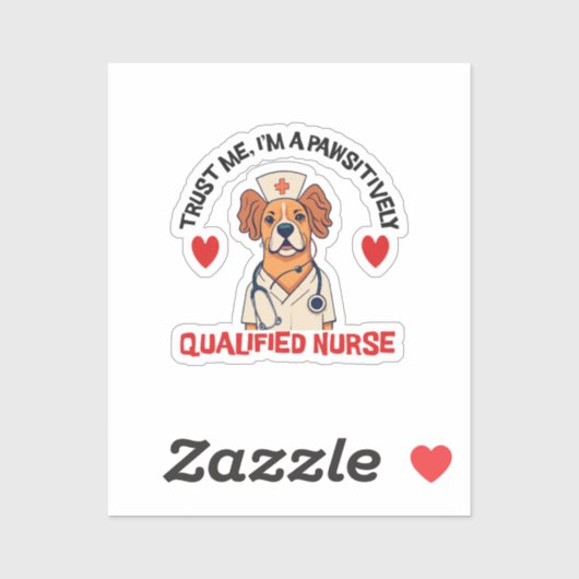Gekwalificeerde Verpleegster Positief Sticker (Vel)