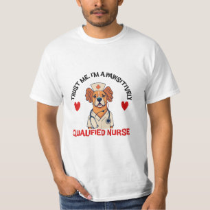 Gekwalificeerde Verpleegster Positief T-shirt