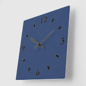 Gekweekt donker blauw vierkante klok (Hoek)