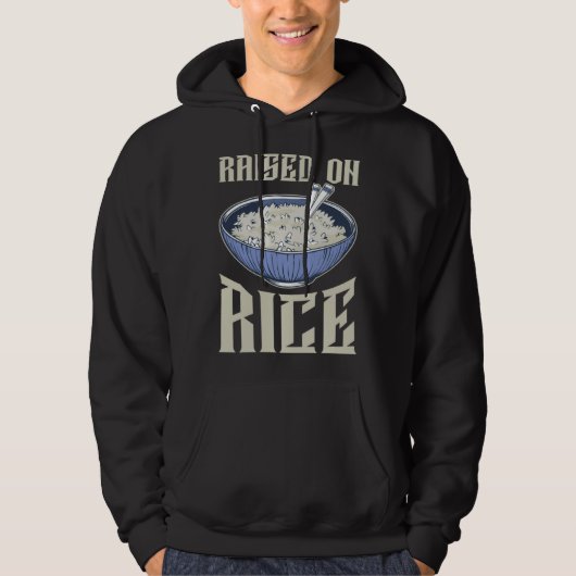 Gekweekt op rijst hoodie (Voorkant)