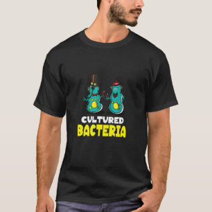 Gekweekte bacterie Microbiologie Microbioloog Grap T-shirt