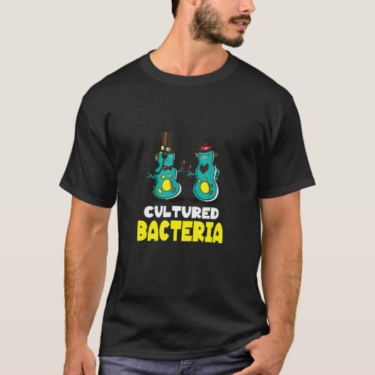 Gekweekte bacterie Microbiologie Microbioloog Grap T-shirt (Voorkant)