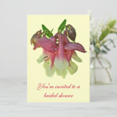 Gekweekte Columbine Bridal Shower Invitation Kaart (Staand voorkant)