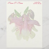 Gekweekte Columbine Letterhead Yellow Persoonlijk Briefhoofd (Voorkant)