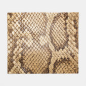 Gekweekte python skinpython, huid, slang, reticula fleece deken (Voorkant (Horizontaal))