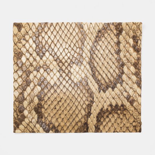 Gekweekte python skinpython, huid, slang, reticula fleece deken (Voorkant (Horizontaal))