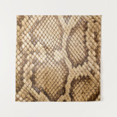 Gekweekte python skinpython, huid, slang, reticula wandkleed (Voorkant (horizontaal))