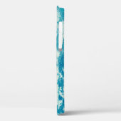 Gekweelde blauwe achtergrond gemaakt van dicht wee Case-Mate iPhone case (Achterkant / Links)