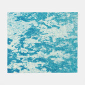 Gekweelde blauwe achtergrond gemaakt van dicht wee fleece deken (Voorkant (Horizontaal))