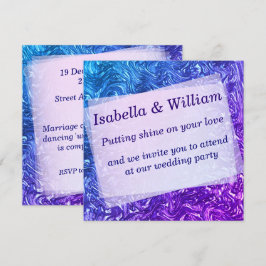 Gekweelde curven blauw tot violet kaart