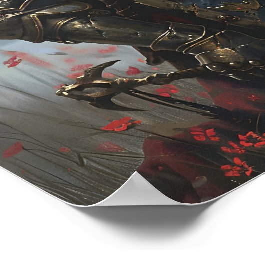 gekwelde ridder poster (Hoek)