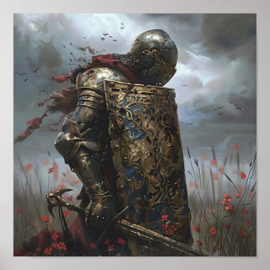 gekwelde ridder poster (Voorkant)