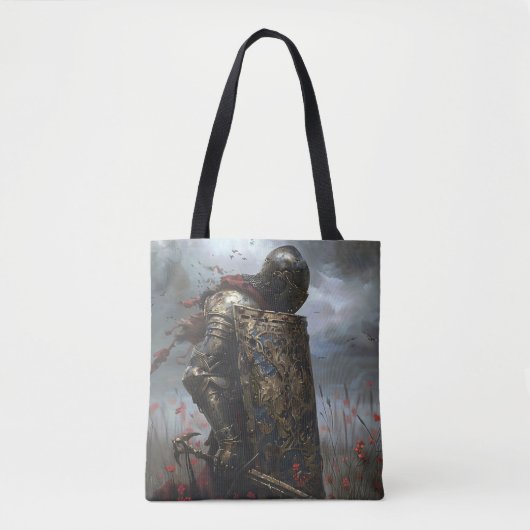 gekwelde ridder tote bag (Voorkant)