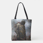 gekwelde ridder tote bag (Achterkant)