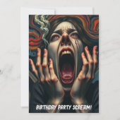 Gekwelde Vrouw Haunting Scream 50ste Verjaardag Kaart (Voorkant)
