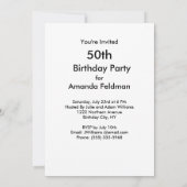 Gekwelde Vrouw Haunting Scream 50ste Verjaardag Kaart (Achterkant)