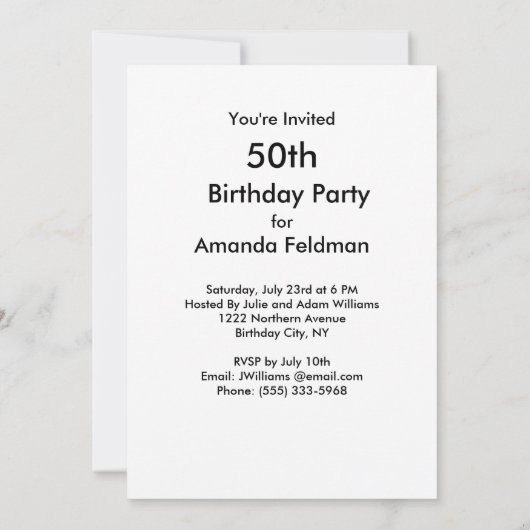 Gekwelde Vrouw Haunting Scream 50ste Verjaardag Kaart (Achterkant)