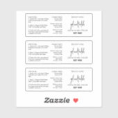 Gel Nail Polish Label Minimalist Zwart-wit (Vel)