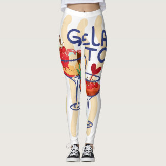 🍦 GELA TO – Schattig Retro Ijs Grafisch Leggings