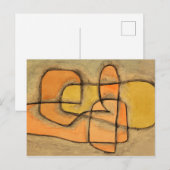 Gelaagd, 1937 door Paul Klee Briefkaart (Voorkant / Achterkant)