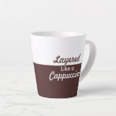Gelaagd als een Cappucino Latte Mok (Rechterhoek)