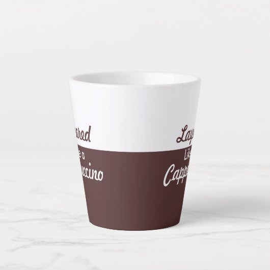 Gelaagd als een Cappucino Latte Mok (Voorkant)