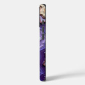 Gelaagd blauw, Paarse en crème Abstract Case-Mate iPhone Case (Achterkant / Links)