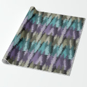 Gelaagd Dennenbos Patroon Cadeaupapier (Uitgerold)