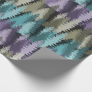 Gelaagd Dennenbos Patroon Cadeaupapier