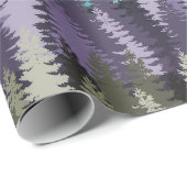 Gelaagd Dennenbos Patroon Cadeaupapier (Rol Hoek)